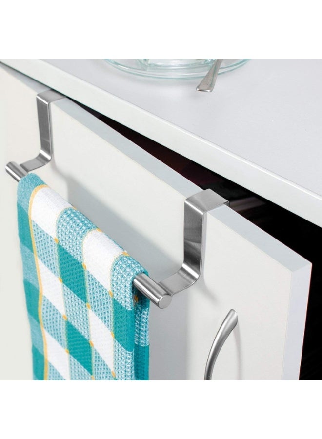 هابي هوم حامل مناشف من الستانلس ستيل لتثبيت على الباب أو دولاب المطبخ والحمام وغرفة المعيشة – مقاس 23×6.2 سم، مقاوم للصدأ والالتواء، تركيب بدون حفر، يوفر مساحة إضافية لتعليق المناشف، مناشف اليد، مناشف المطبخ، متعدد الوظائف وسهل الاستخدام والتنظيف - Image 5